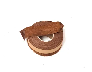 1-1/4" Flat Nut Brown Pig Suede Binding (8 yds) 1250NP4 - edge binding; trim tape brown; nut; hazelnut; reddish brown