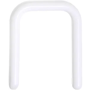 16 Gauge 7/16 White Flexible Bioplast Square Septum Retainer