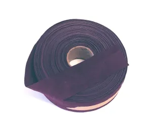 1" Flat, Pig Suede Stripping in Wine (5 YDS) 1000NP5 edge binding; top stitching leather trim tape