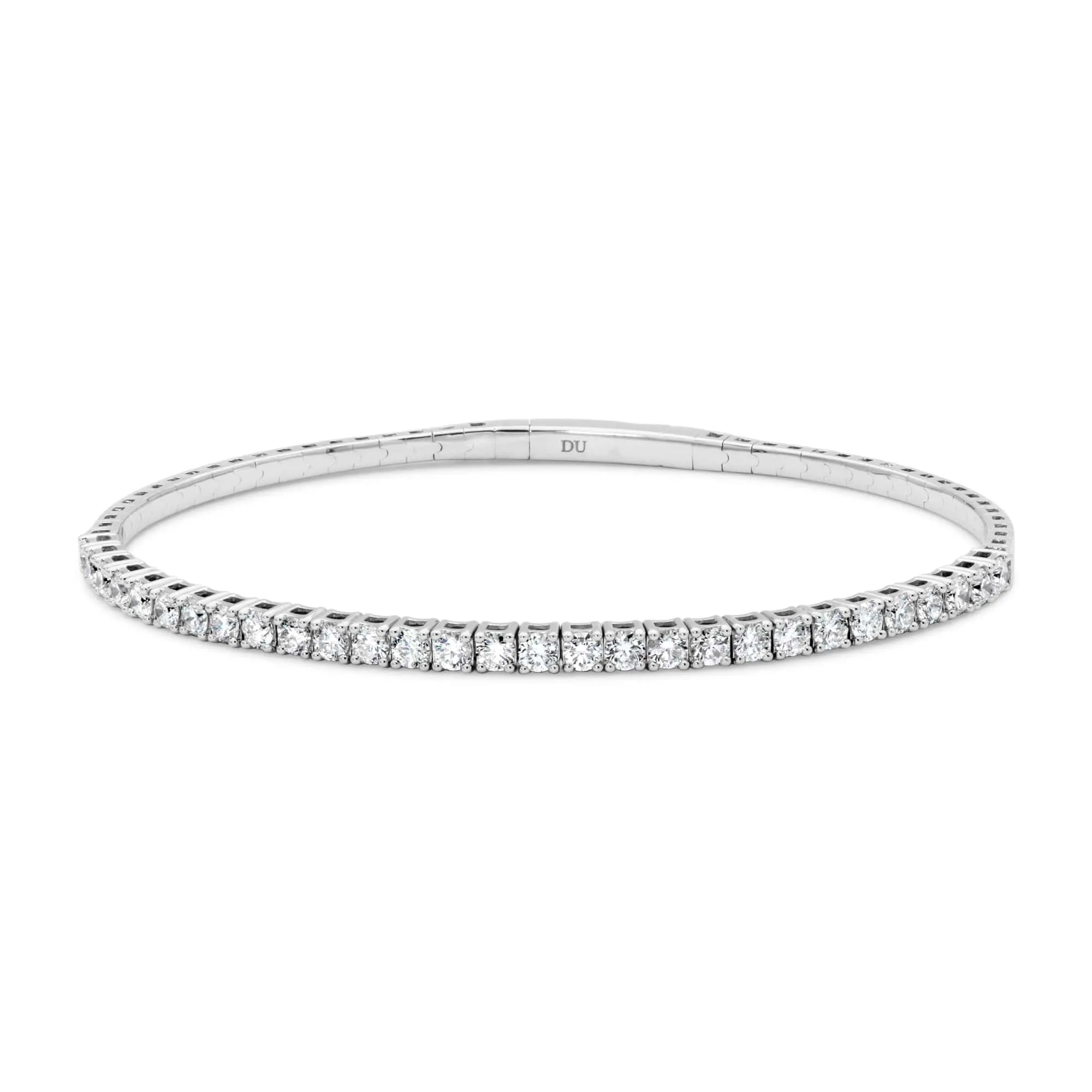 2.00 Carat Half Eternity Diamond Flex Bangle