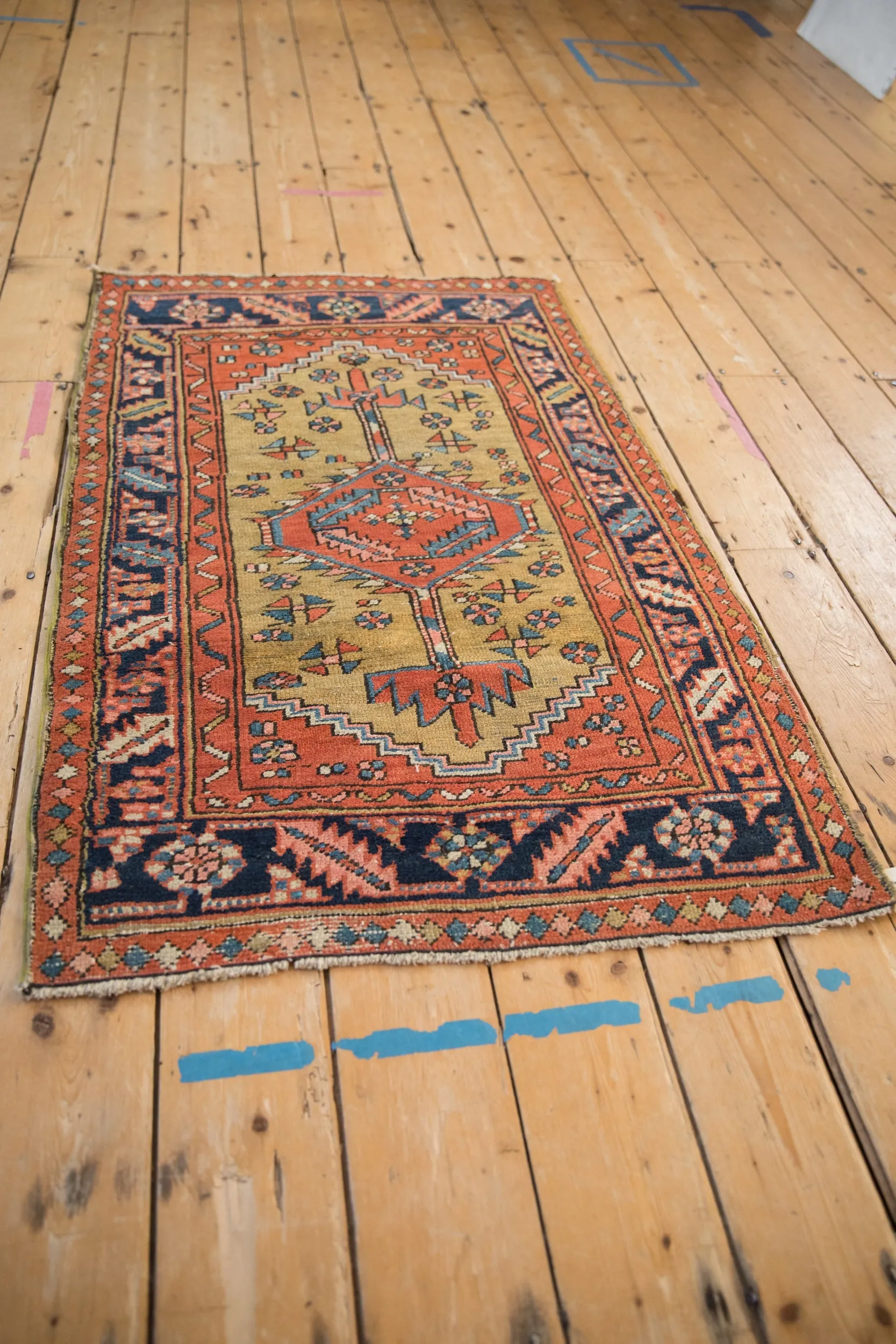 2.5x4.5 Antique Heriz Rug