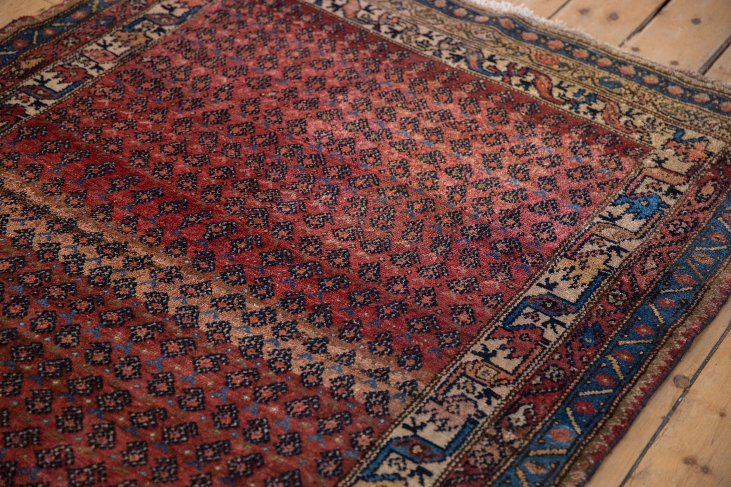 4x7.5 Antique Kurdish Hamadan Rug
