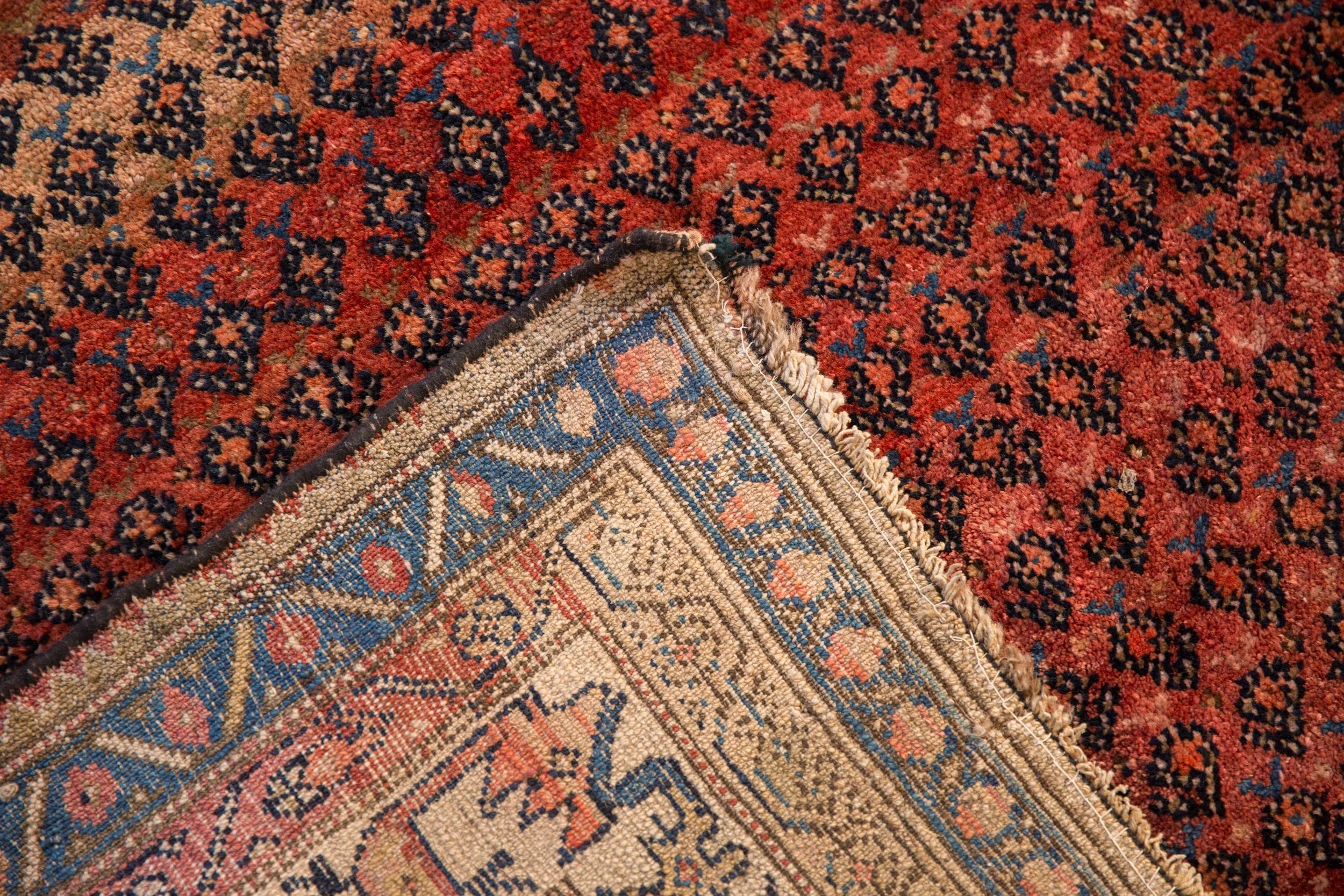 4x7.5 Antique Kurdish Hamadan Rug