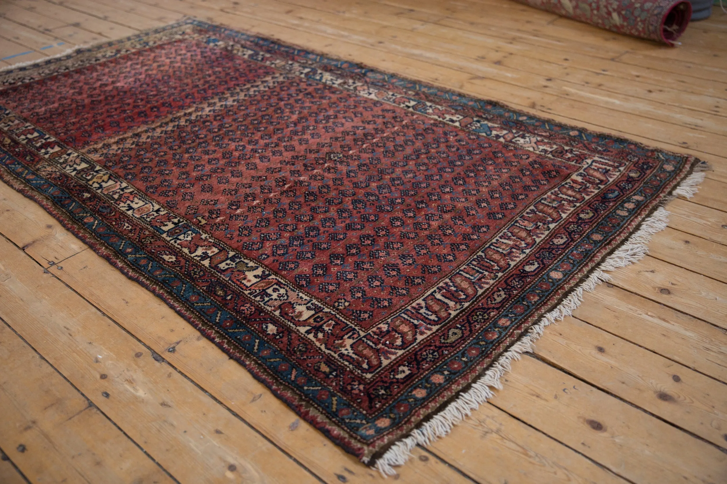 4x7.5 Antique Kurdish Hamadan Rug