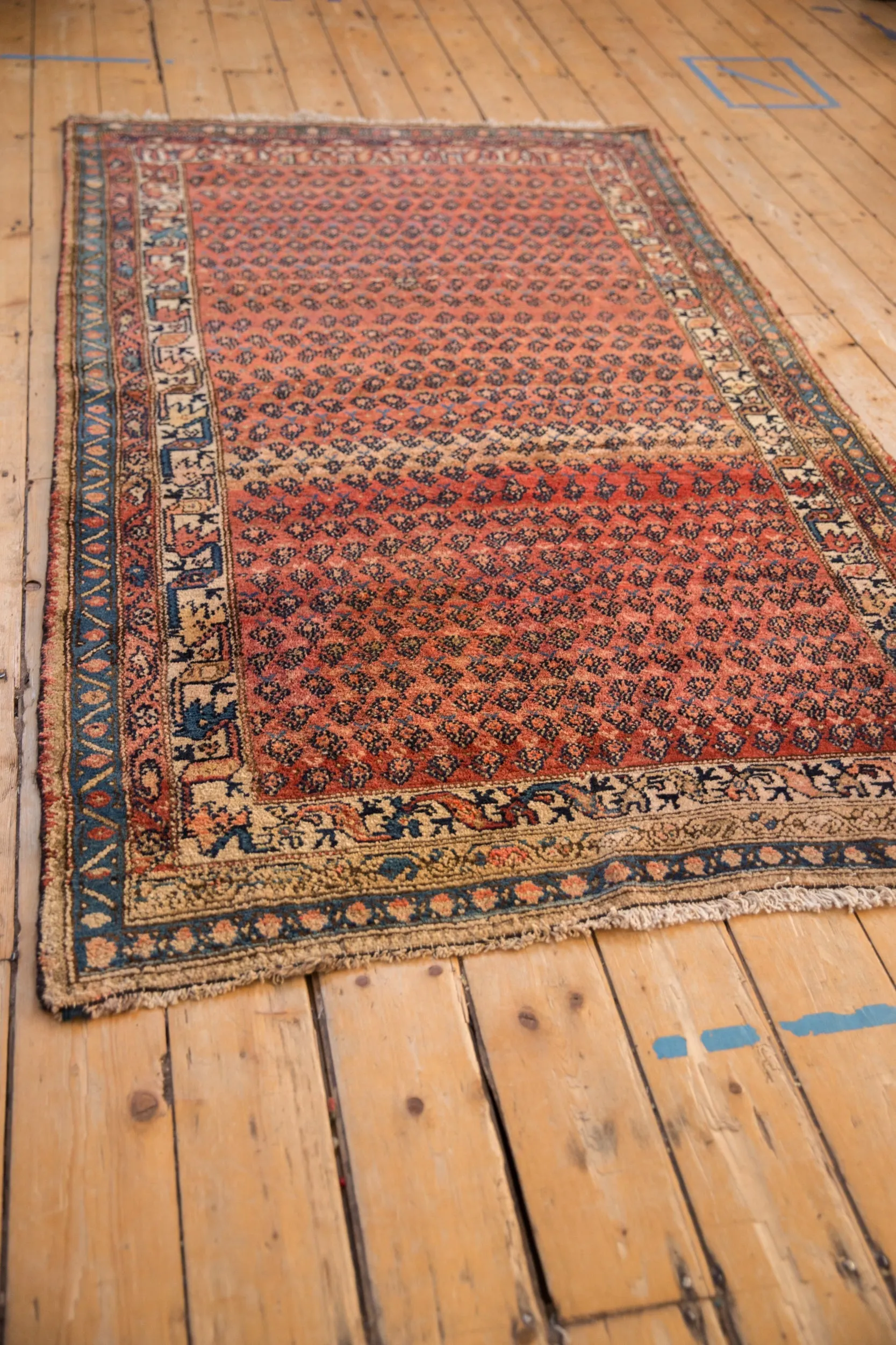 4x7.5 Antique Kurdish Hamadan Rug