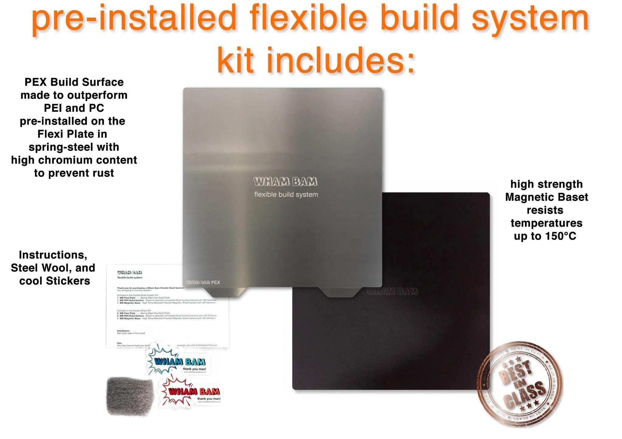 510 x 510 - Flexible Build System - Fits: Creality CR-10 S5