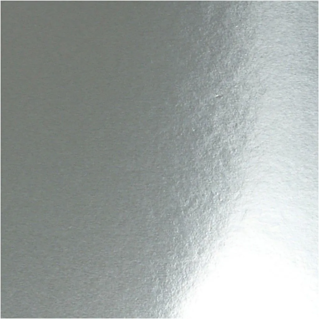 A2 Metallic Foil Silver Heavy Card 420 x 600 mm 280g - 10 sheets