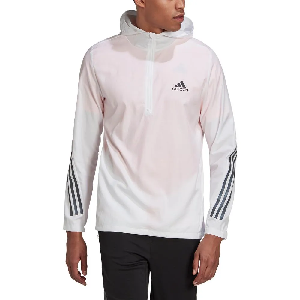 adidas Run Icons 3-Stripes Jacket - White