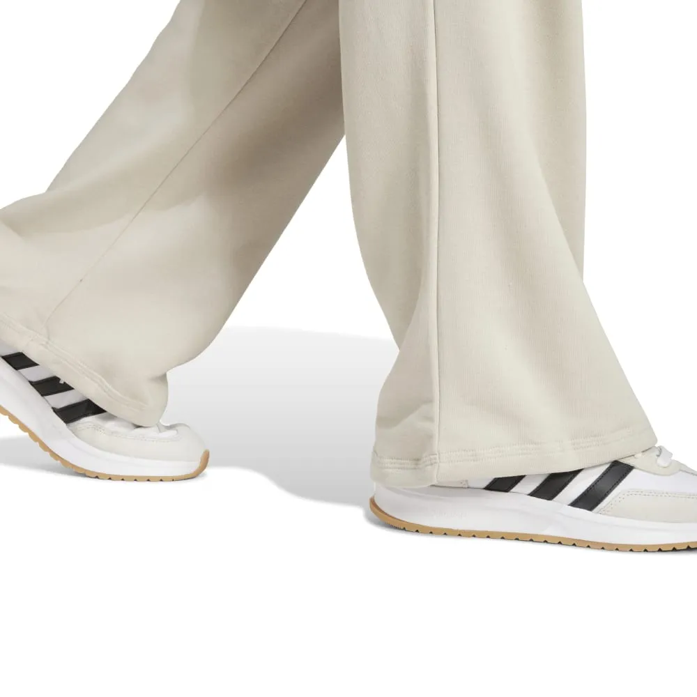 Adidas Womens Small Logo Feel Cozy Open-Hem Pants