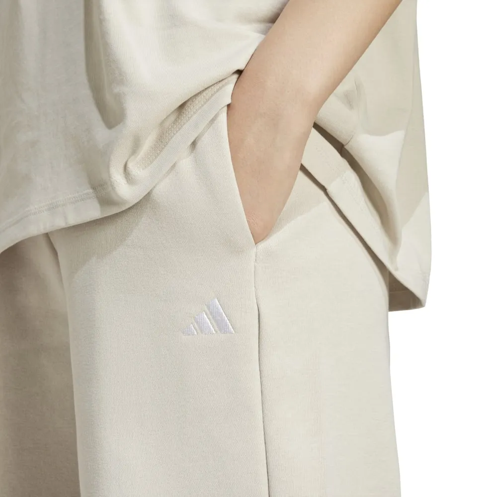 Adidas Womens Small Logo Feel Cozy Open-Hem Pants