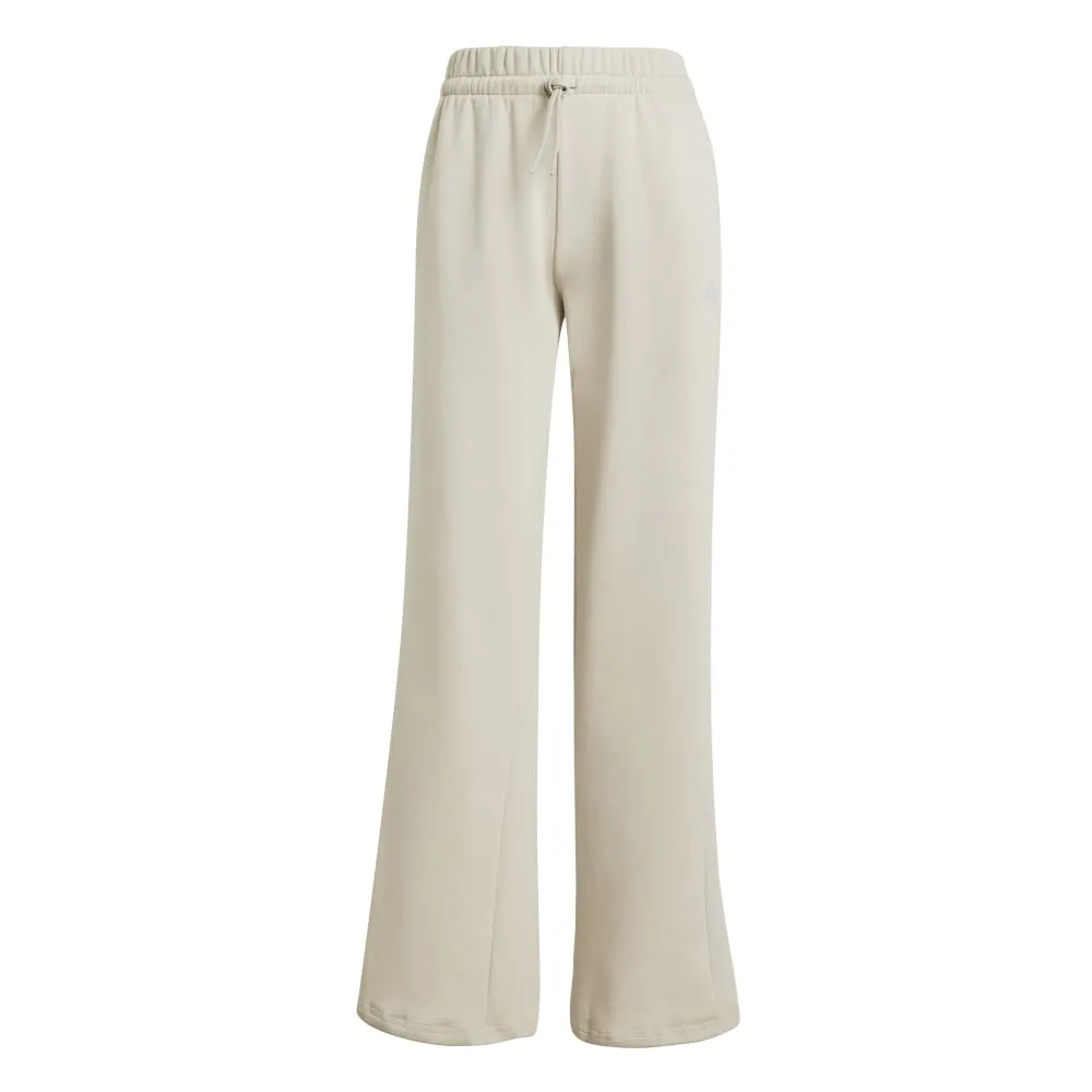 Adidas Womens Small Logo Feel Cozy Open-Hem Pants