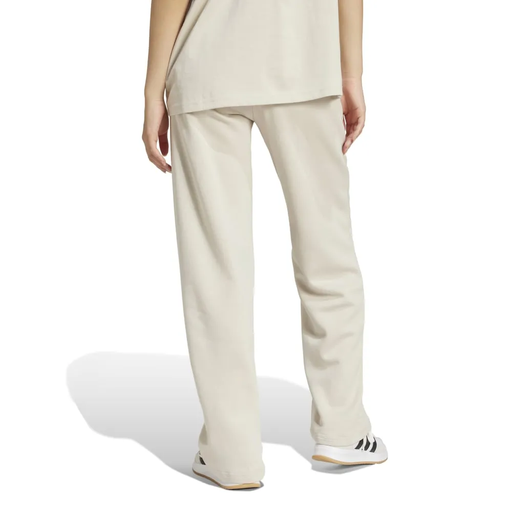Adidas Womens Small Logo Feel Cozy Open-Hem Pants