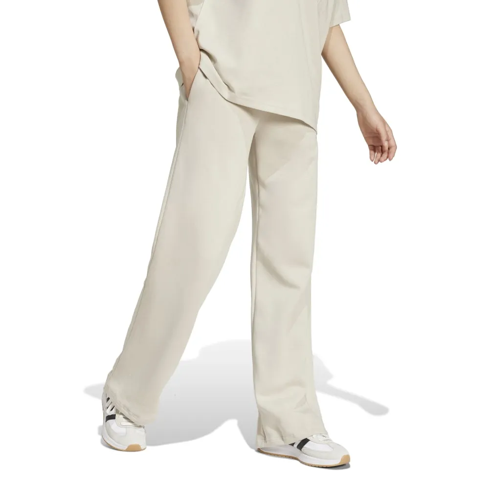 Adidas Womens Small Logo Feel Cozy Open-Hem Pants