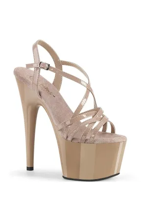 ADORE-713 Exotic Sandal | Nude Patent