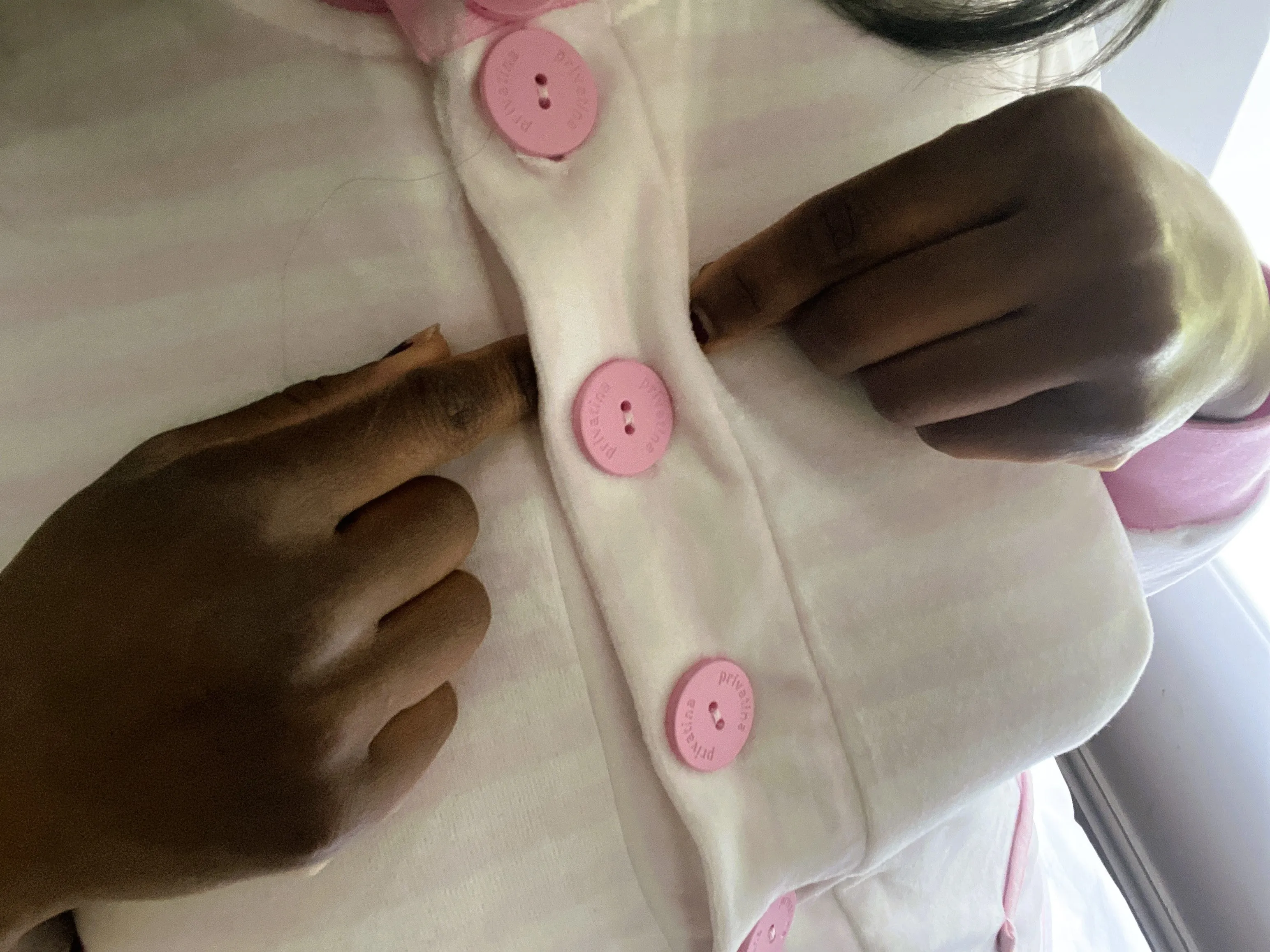 ADULT BABY ONESIE VELOUR KITTY