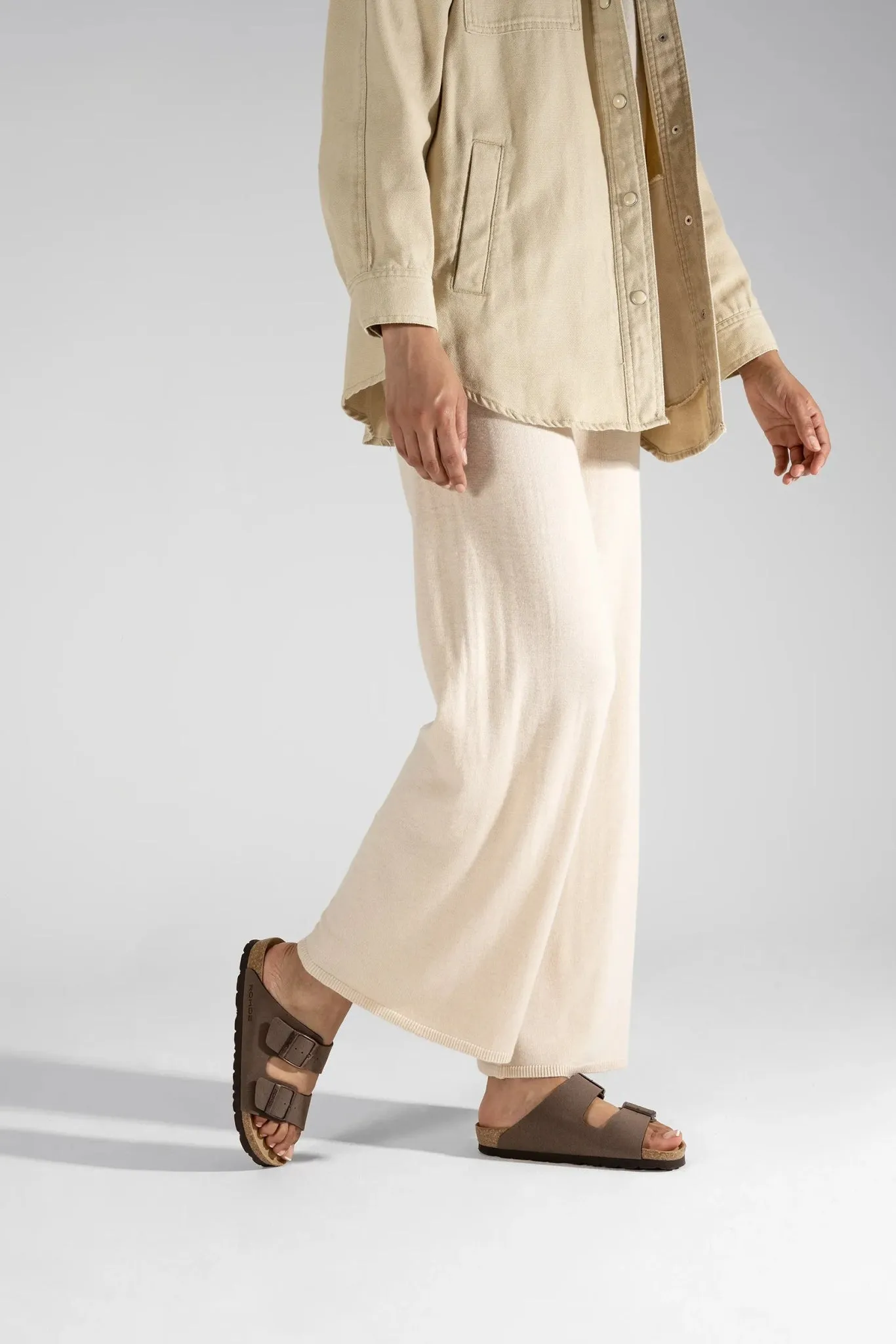 'Alba' women's slide sandal - brown