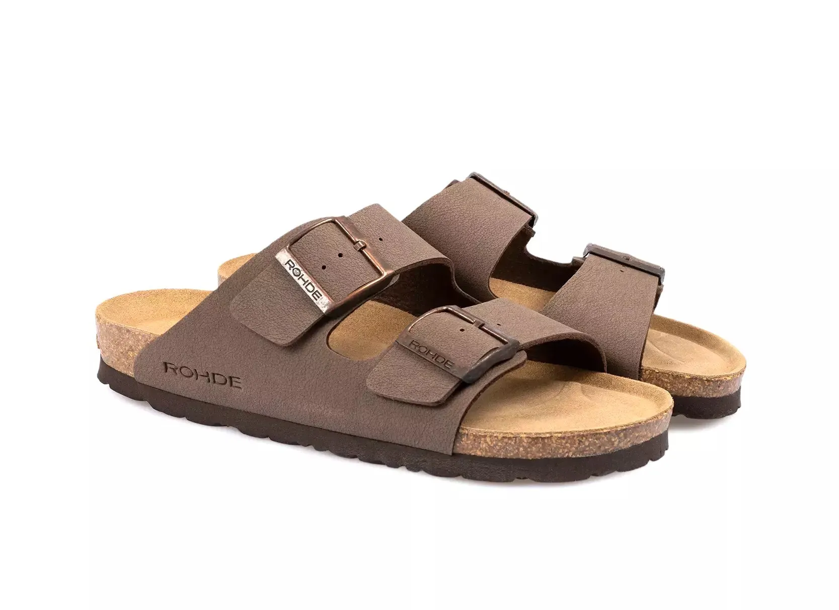 'Alba' women's slide sandal - brown