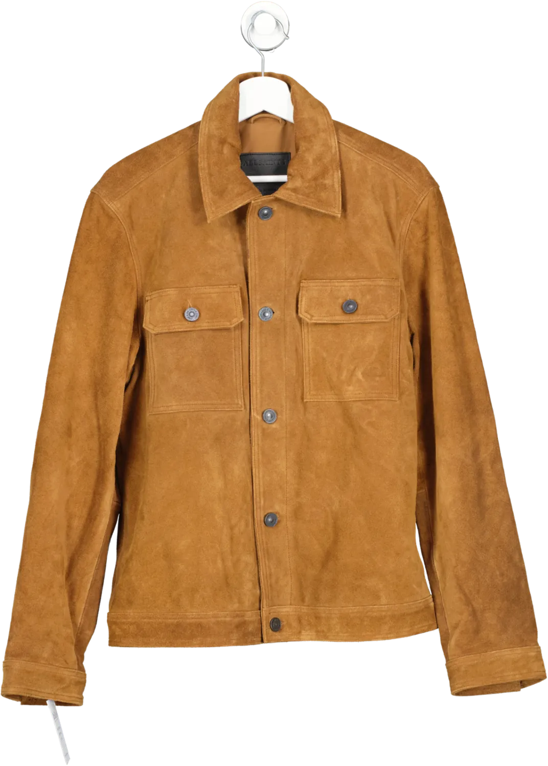 All Saints Brown Suede Jacket UK XS