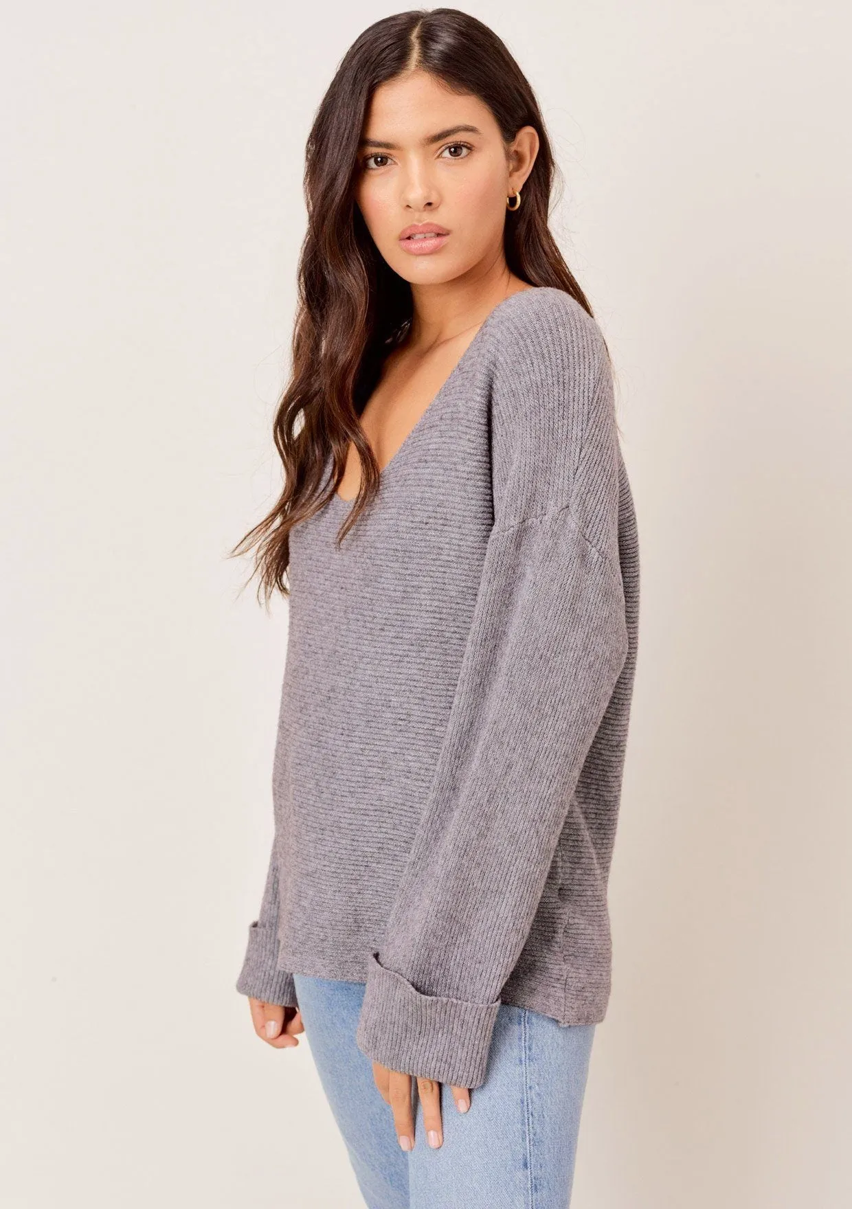 Amaris Slouchy Ribbed Sweater