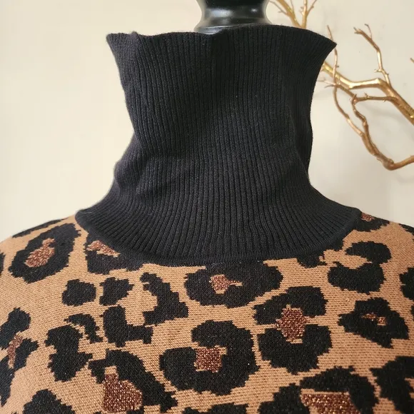 🔥Anne Klien Metallic Leopard Sweater