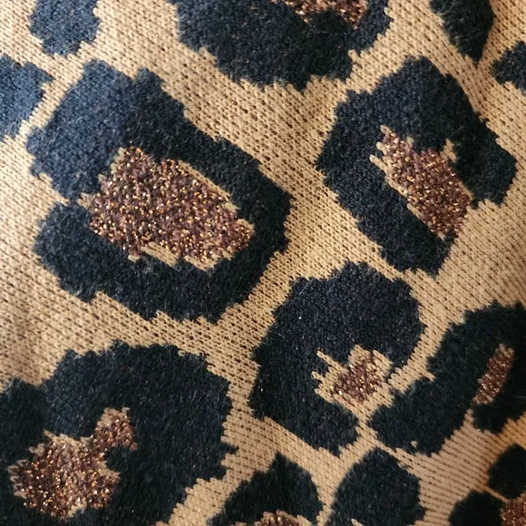 🔥Anne Klien Metallic Leopard Sweater