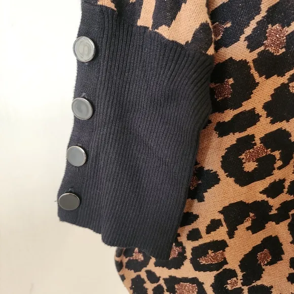 🔥Anne Klien Metallic Leopard Sweater