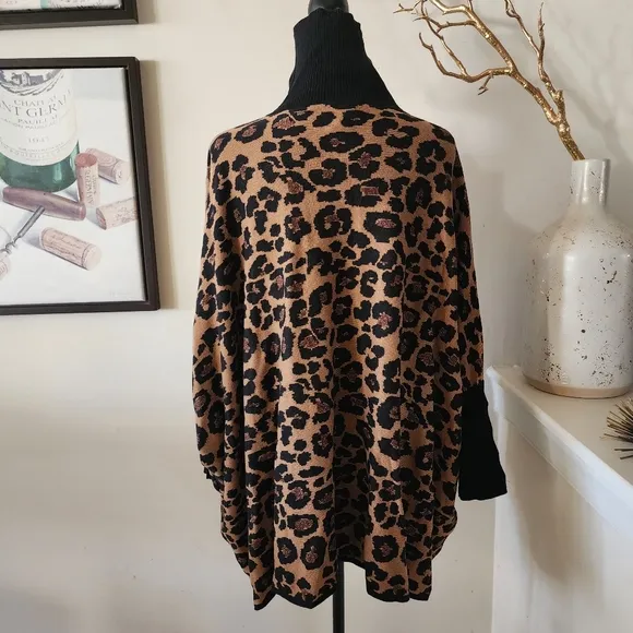 🔥Anne Klien Metallic Leopard Sweater
