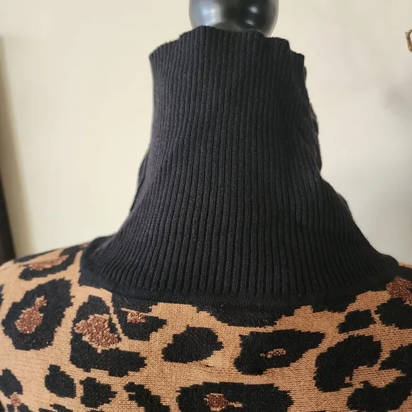 🔥Anne Klien Metallic Leopard Sweater