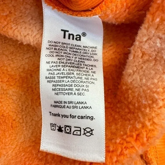 Aritzia Tna Cozy Fleece Boyfriend Full Zip Hoodie