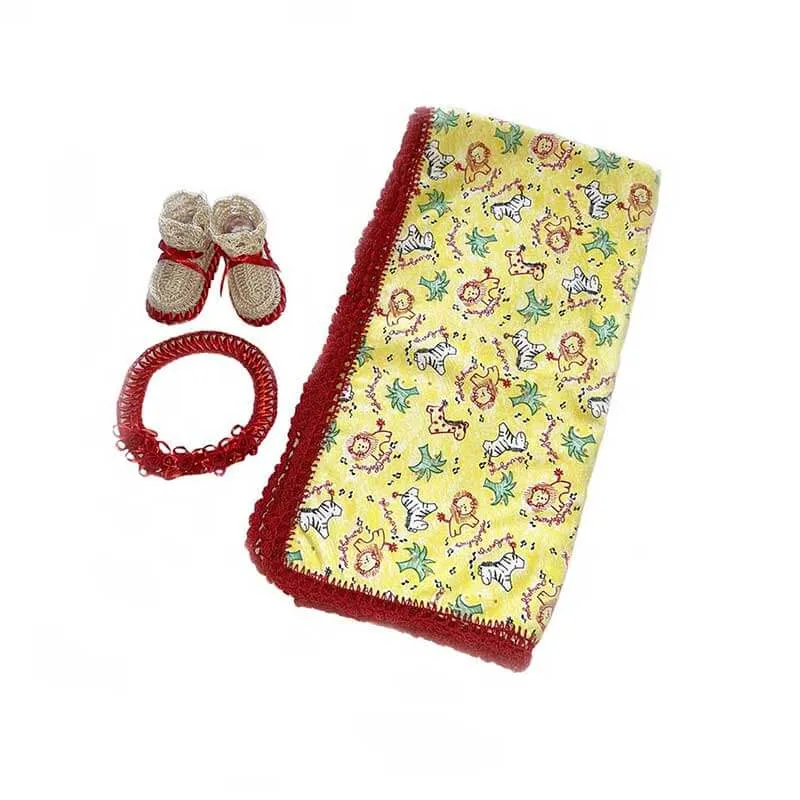 Baby Blanket Flannel Africa Gift Set