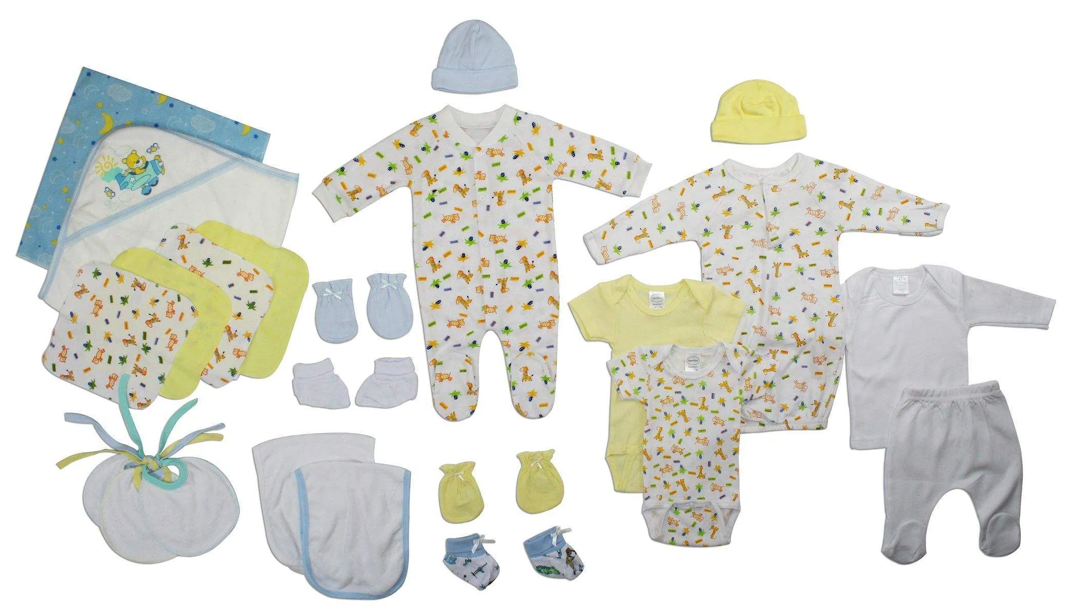Bambini Newborn Baby Boy 23 Pc Layette Baby Shower Gift Set (NB)
