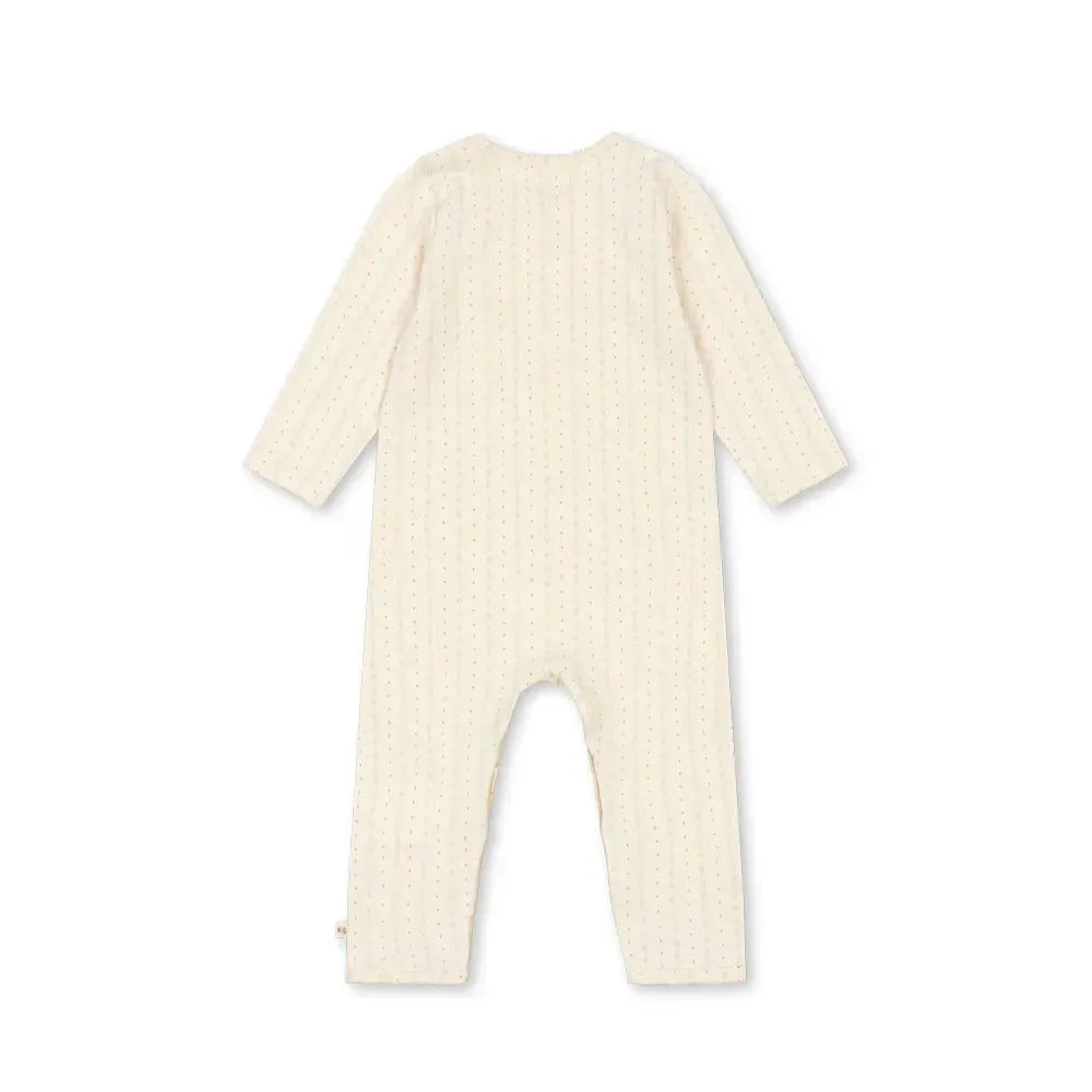 Basic Cotton Dot Flower Onesie Romper (Fete De Fleur)