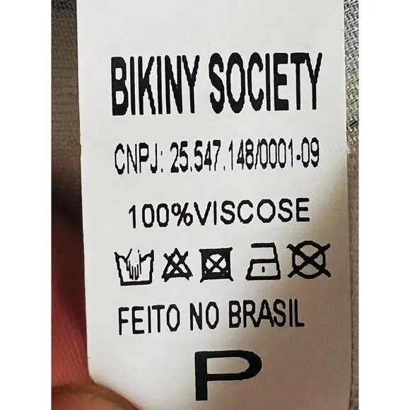 Bikiny Society Long Maxi Tie Dye Beach Coverup 100% Viscose Size Fit Medium