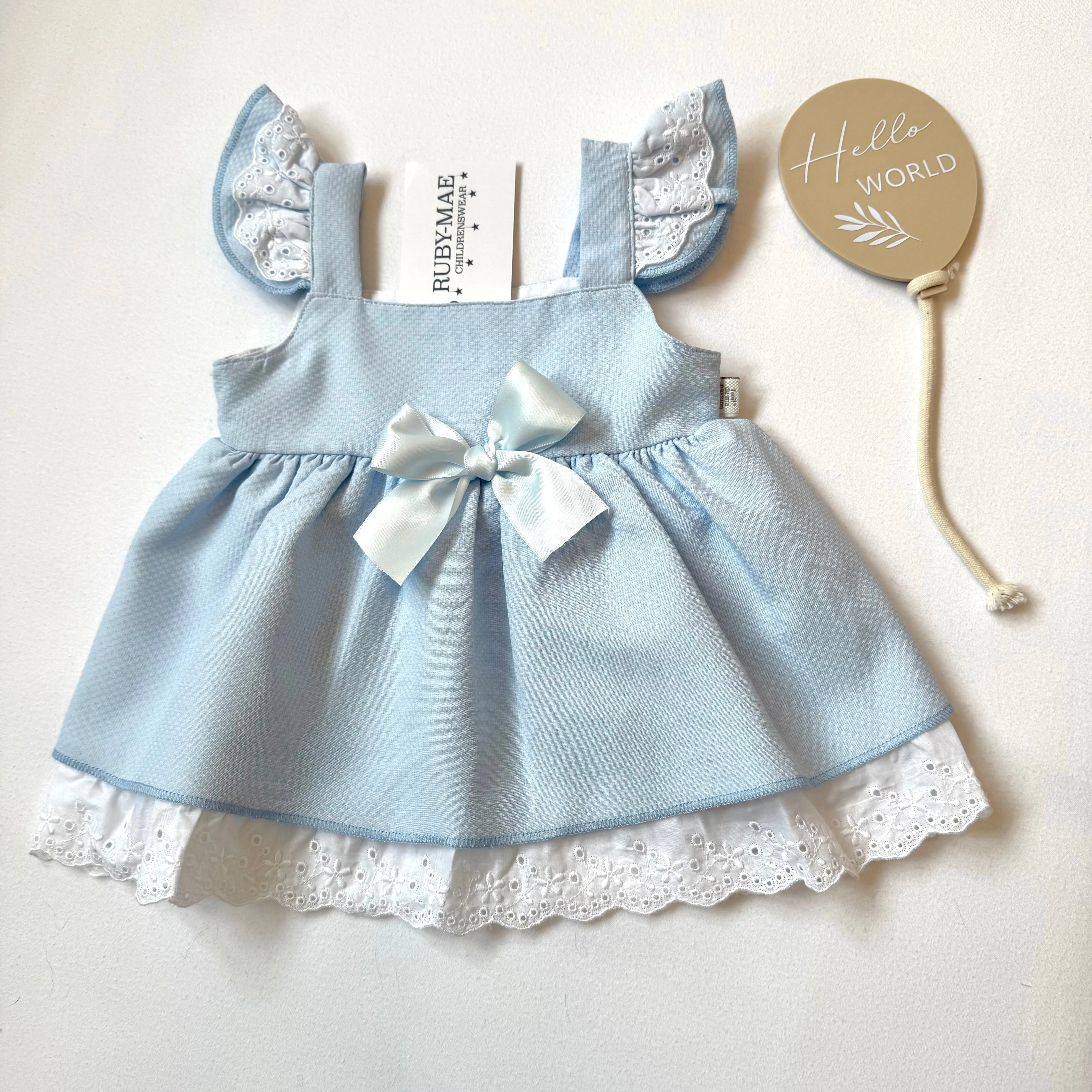 Blue Bow Dress - Melissa