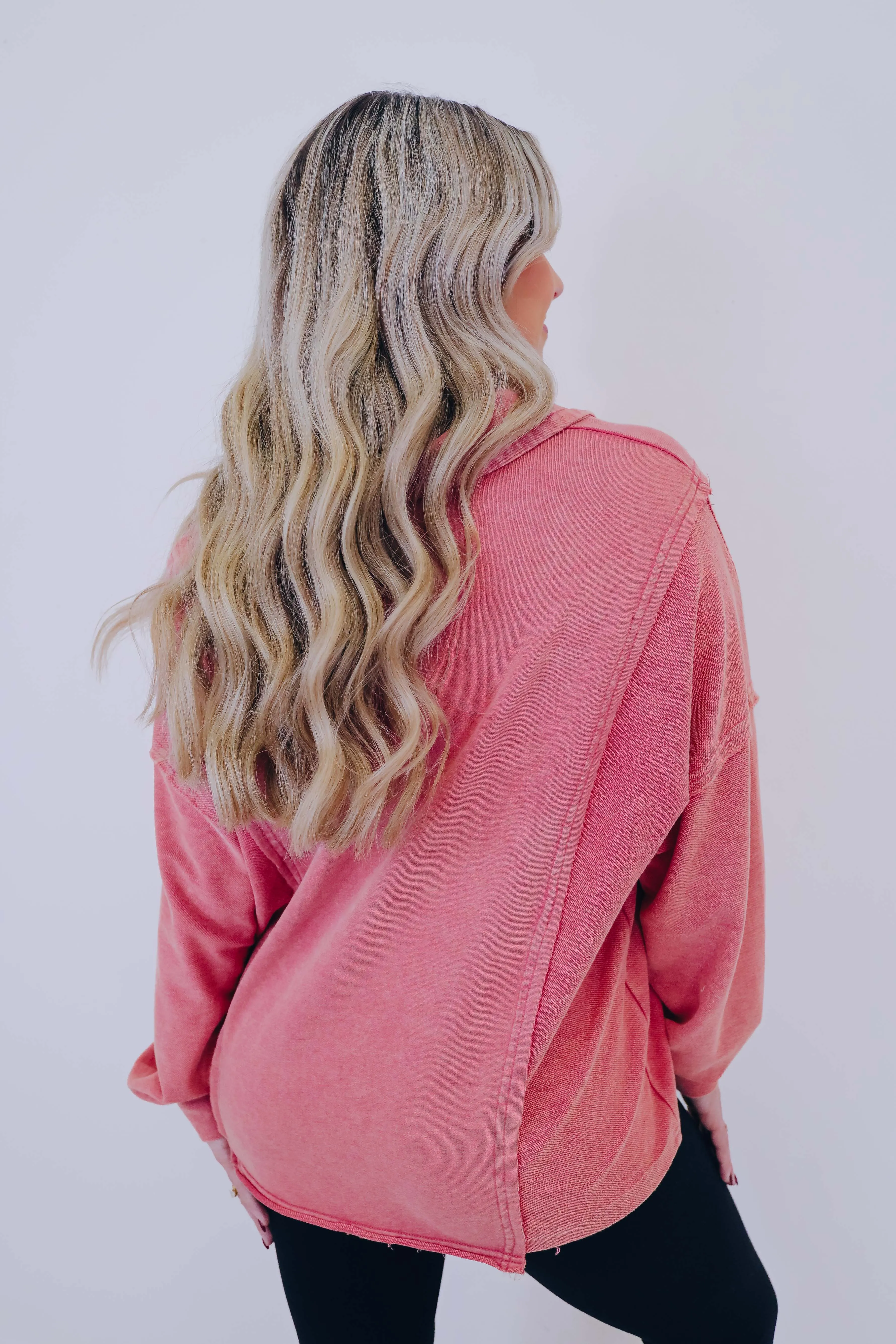 Caleb Collared Washed Henley Top - 2 Colors