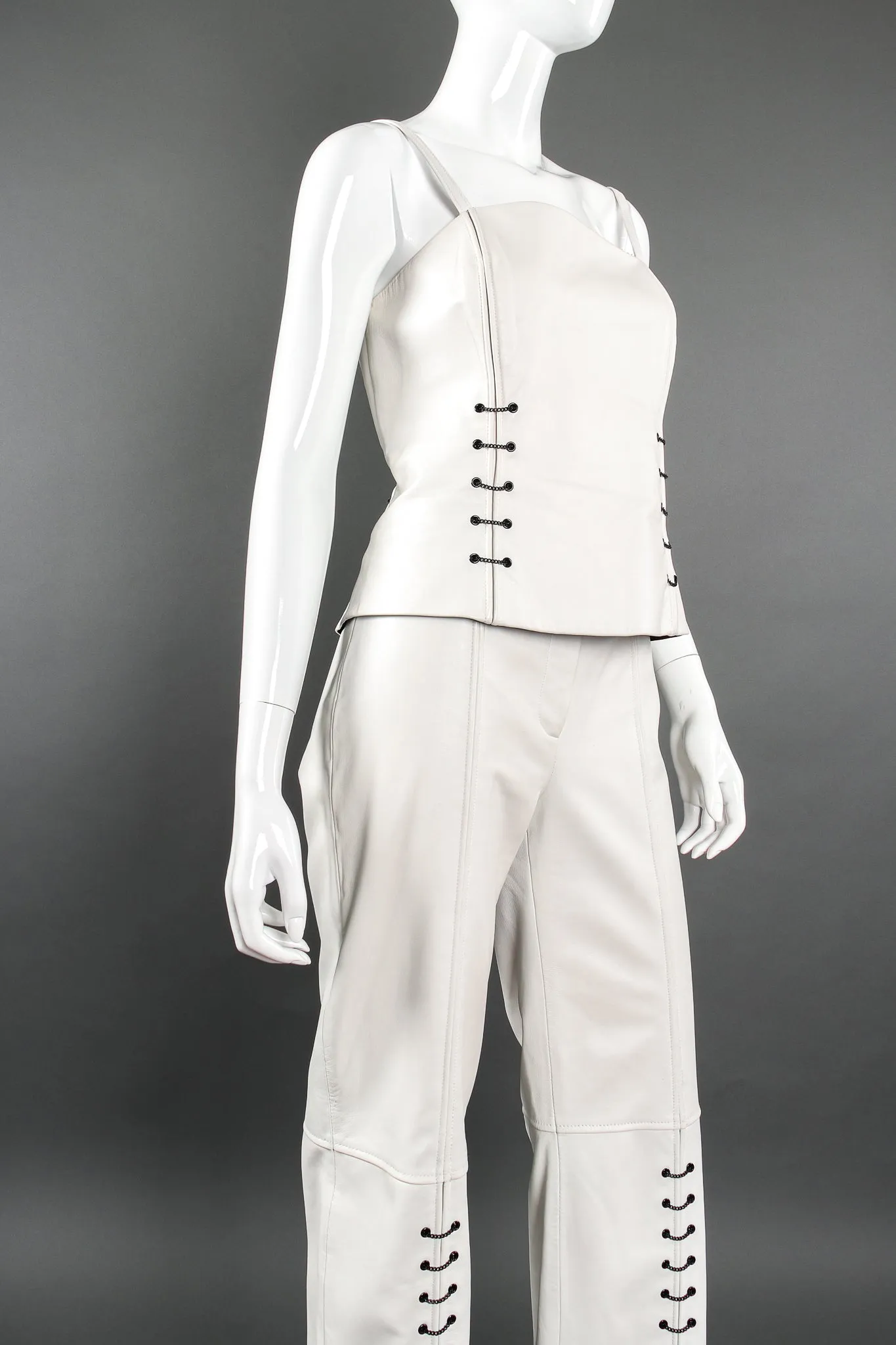 Chained Leather Tank & Pant Set