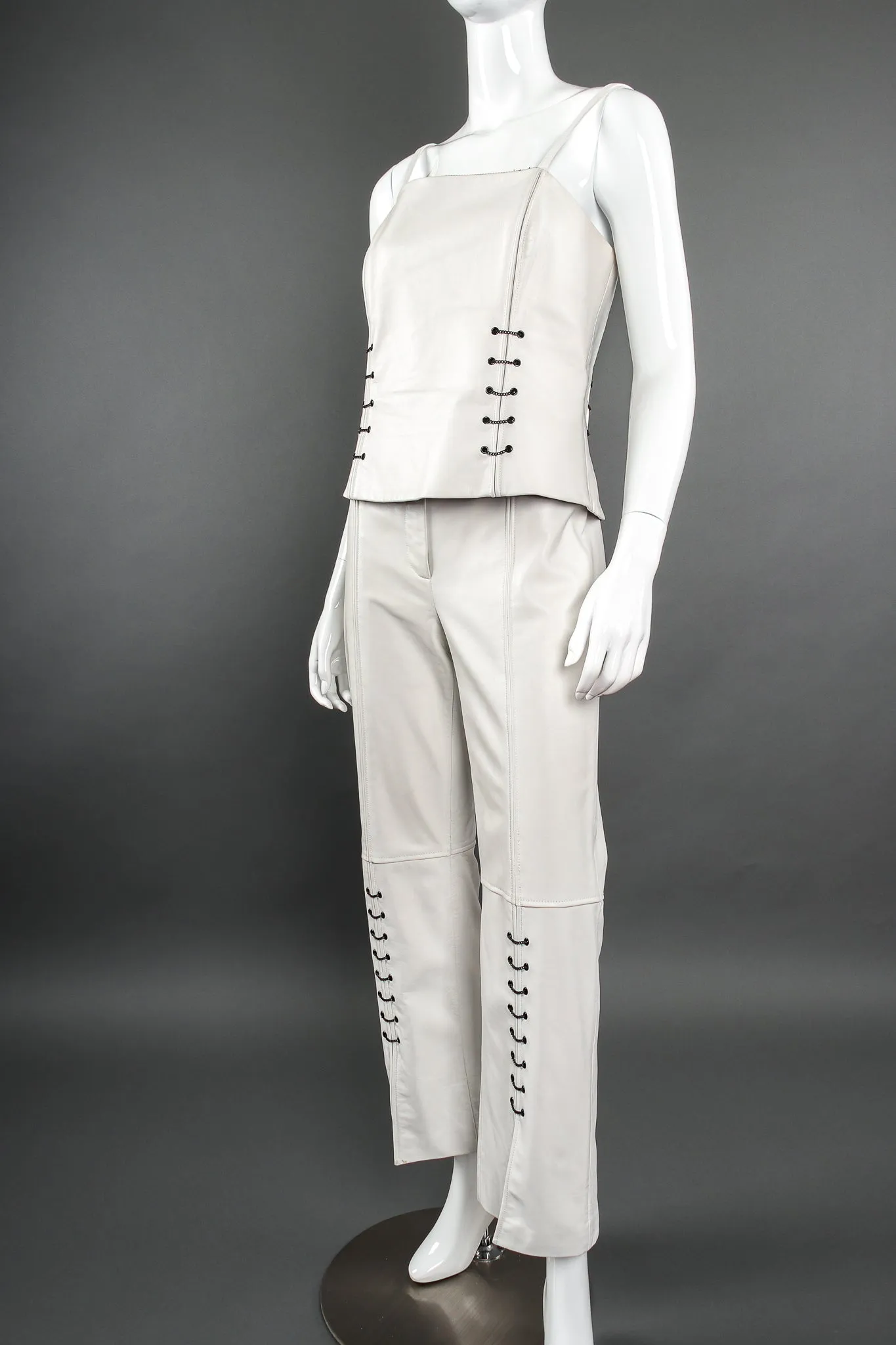 Chained Leather Tank & Pant Set
