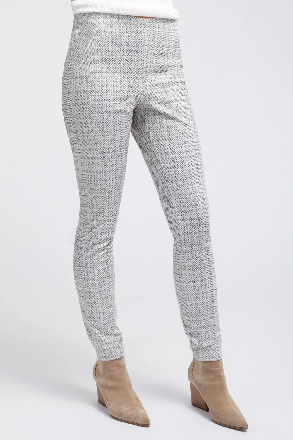 Chantal  Seamed Legging - Glitter Plaid Suede: FINAL SALE