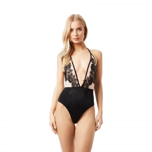 Cilicia Swimsuit - Rose Dust/Black - Size