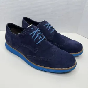 Cole Haan LunarGrand Original Grand Shortwing Oxford Navy Suede 11.5M C11096