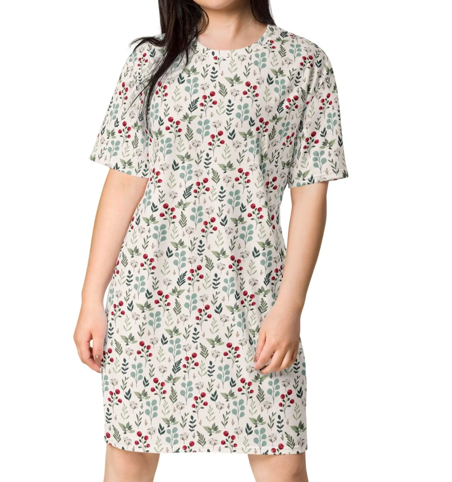 Cozy Christmas Branches Nightshirt (XS-6XL)