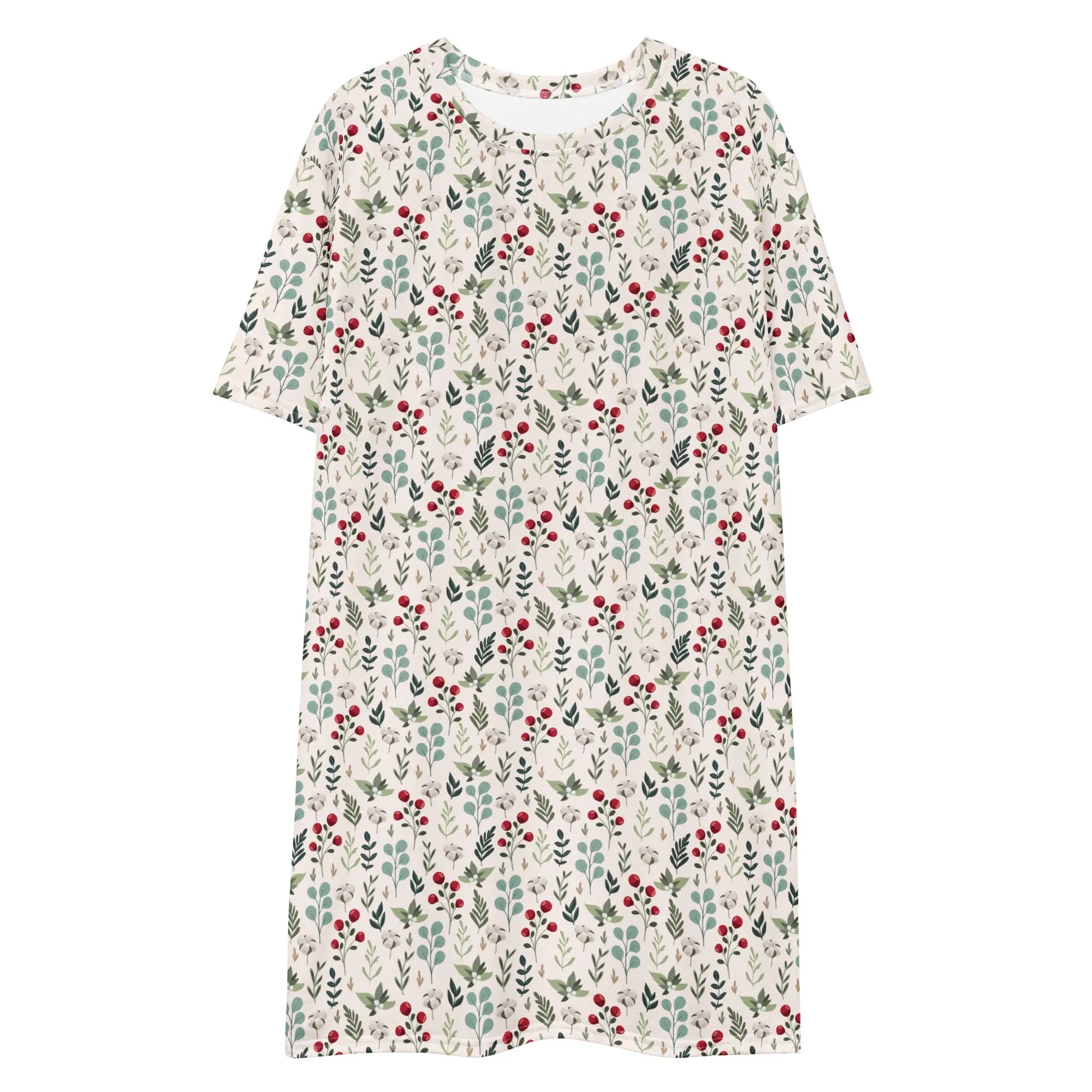 Cozy Christmas Branches Nightshirt (XS-6XL)