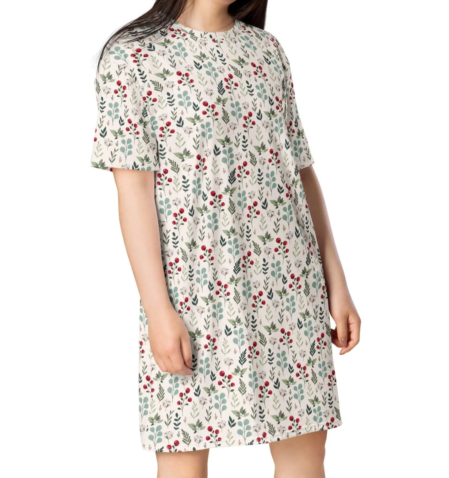 Cozy Christmas Branches Nightshirt (XS-6XL)