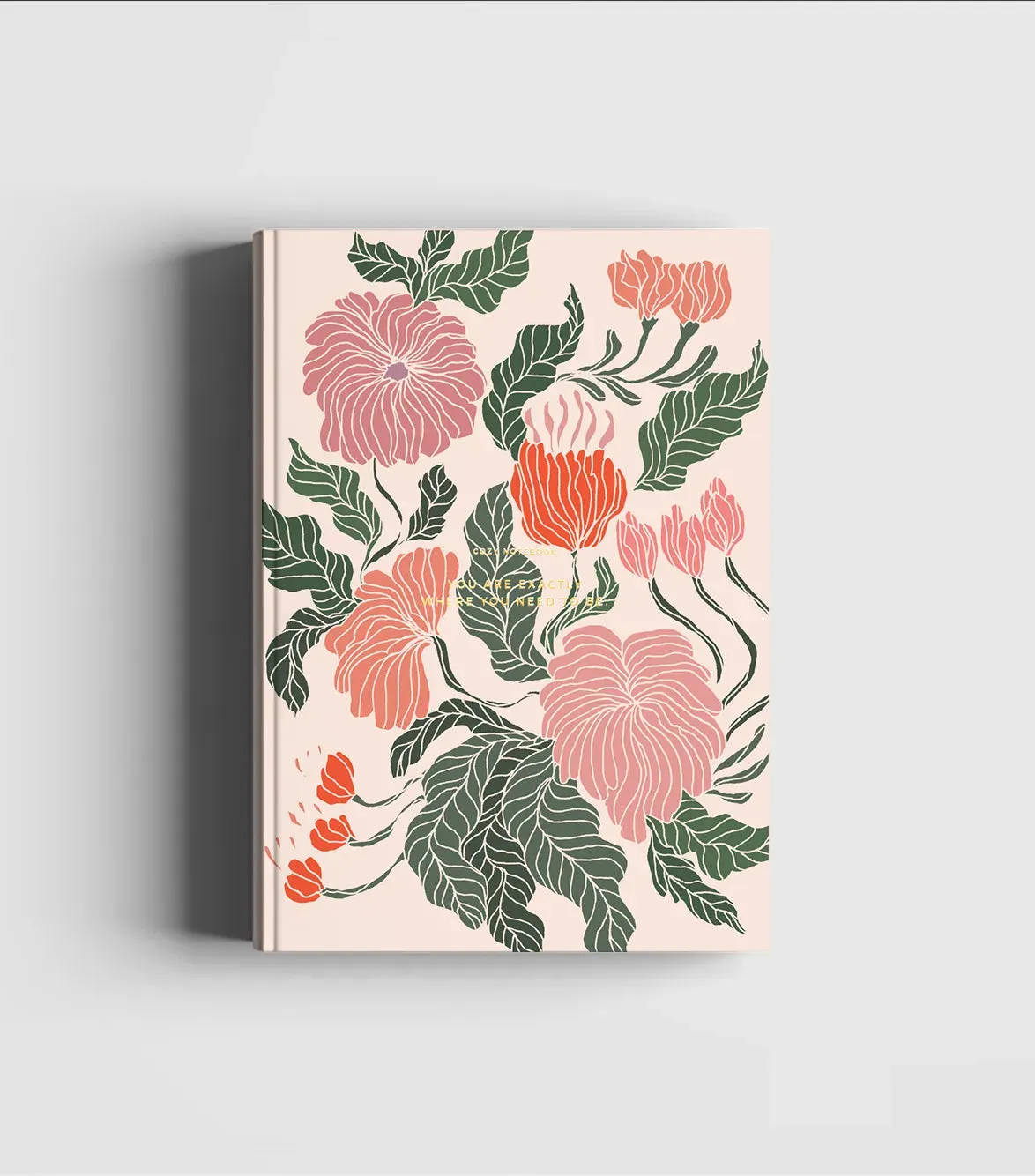 Cozy Flower Notebook: Peace Lily