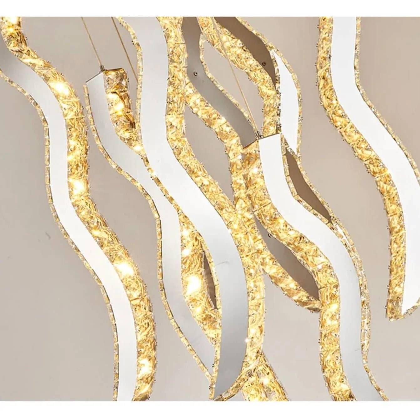 Crystal Wave Light Fixture