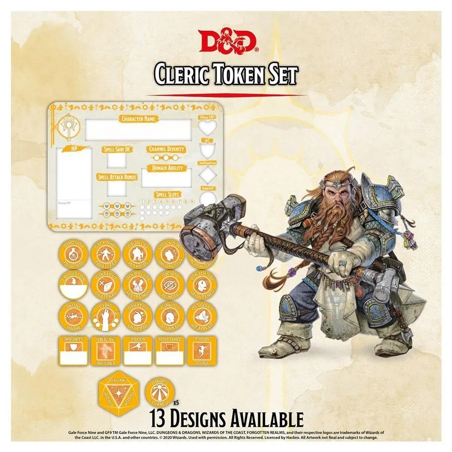D&D Class Token Set Cleric
