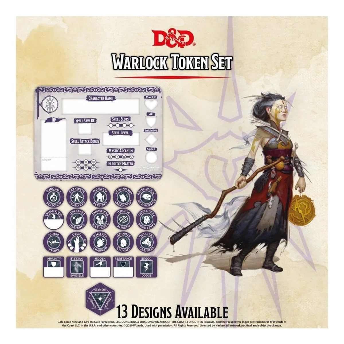 D&D Class Token Set Warlock