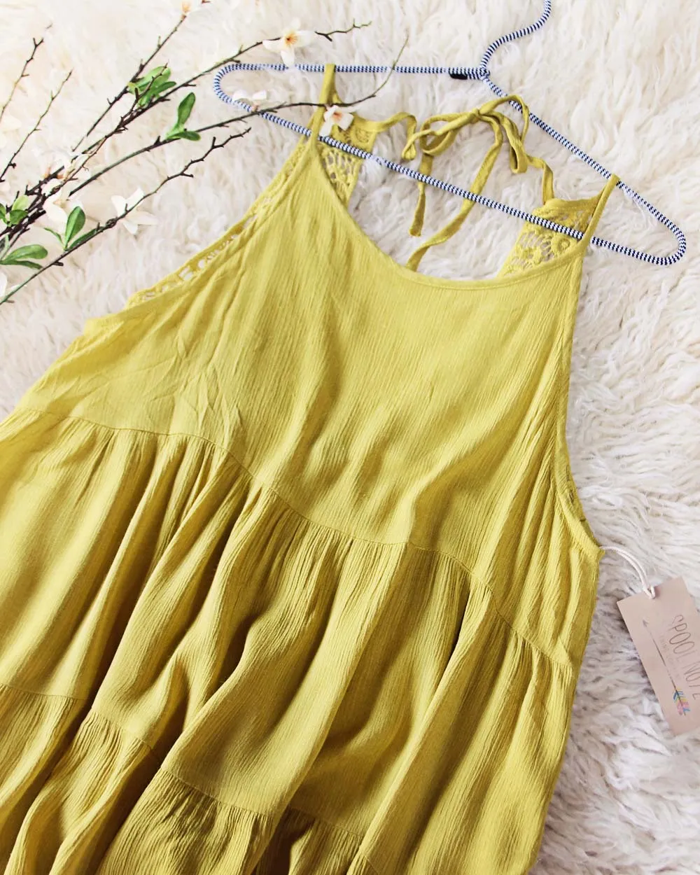 Dusty Mustard   Lace Dress