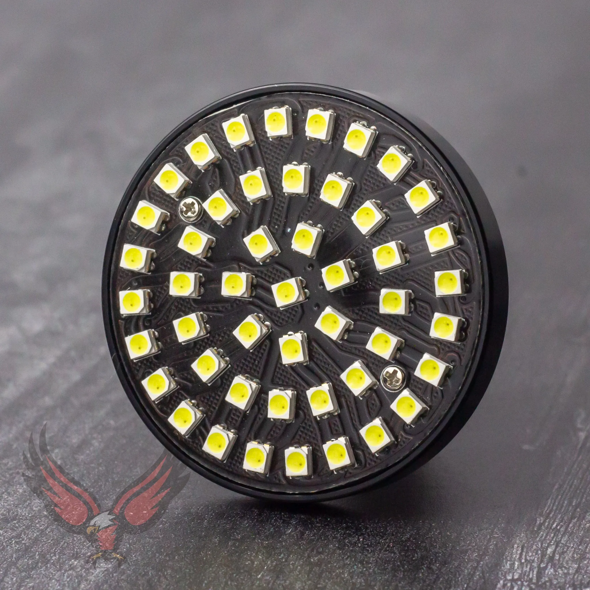 Eagle Lights SUNBURST 2" LED Turn Signals for Harley Davidson and Yamaha Models - Front 1157 / Rear 1156 / Rear LEDs Red