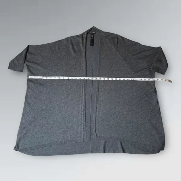 Eileen Fisher Charcoal Gray Women's Open Front Cardigan Soft Sweater Size: S/M